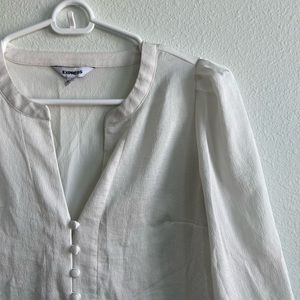 White Cropped Blouse